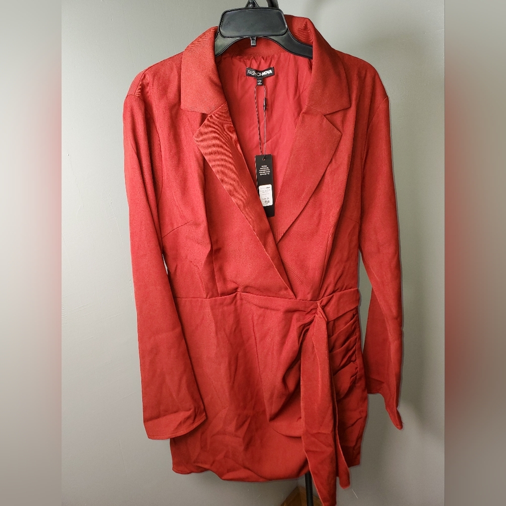 Fashion Nova Red Women's Blazer